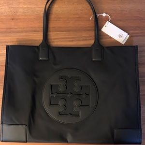 NWT Tory Burch Ella Tote - Black Nylon